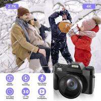 Digital Camera 48MP 4K Camera Vlogging Camera for YouTube 60FPS Auto Focus 16X Zoom Video Camera Camcorder New Recording Camera