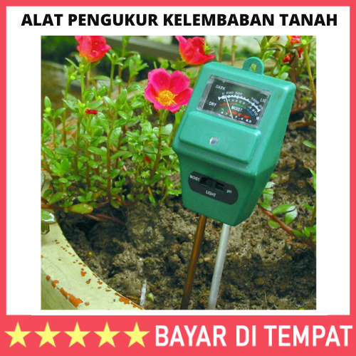 Alat Pengukur Kelembaban Tanah Soil Moist PH Detector Analyzer / Alat