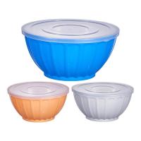 Big Salad Bowl 46 Ounces Chip Bowl Round Lightweight Serving Bowl Party Salad Snack Chip Bowls Dish Container adaptable