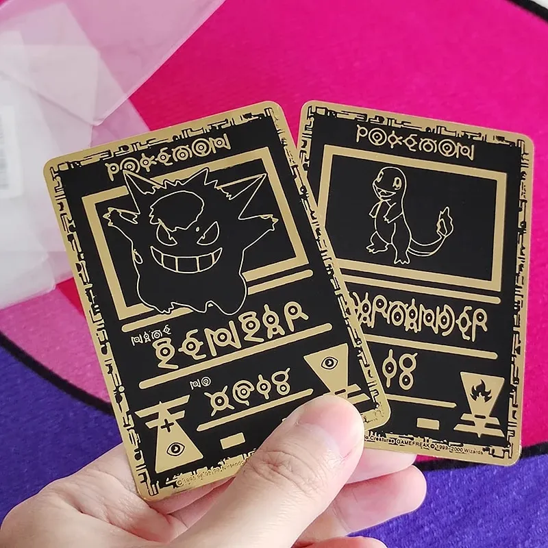 Pokemon Iron Shiny Cards Spanish Metal Pokemon Letters Charizard