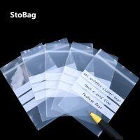 【DT】 hot  StoBag 12wire Transparent Small Ziplock Plastic Bags Can Written Label Food Snack Package Supplies Screws Vacuum Poly Clear Bags