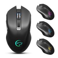 Wireless Mouse RGB Rechargeable Computer Mouse Ergonomic Mause With LED Backlit USB Optical Mice For PC Laptop Basic Mice