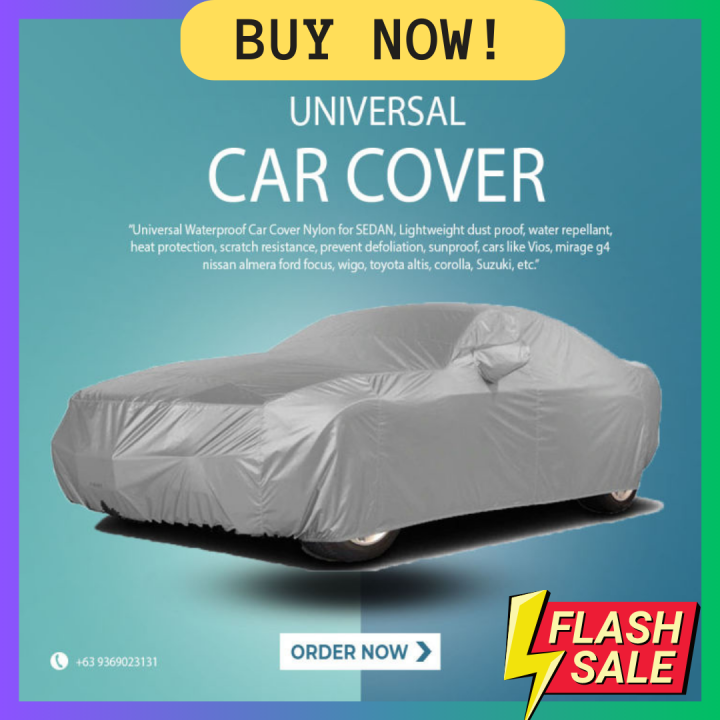 BEST Universal waterproof Car Cover Nylon for SEDAN, Lightweight dust ...