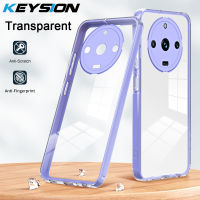 KEYSION เคสใสกันกระแทกสำหรับ Realme 11 Pro + ซิลิโคน TPU เนื้อนิ่มโปร่งใส5G + ปกโทรศัพท์พีซีสำหรับ OPPO Realme 11 Pro 5G