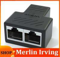 Merlin Irving Shop 2pcs 1 To 2 Ways Network Connector Female Cable Splitter Adapter Distributor Network Extender Adapter For Laptop