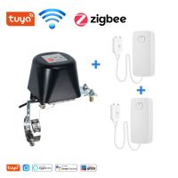 Tuya ชุดระบบน้ำอัจฉริยะ,ควบคุมบอลวาล์ว Wi-Fi อัจฉริยะเซ็นเซอร์เตือนภัย Zigbee Wifi น้ำรั่วเปิดปิดอัตโนมัติชีวิตอัจฉริยะ