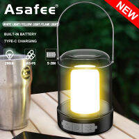 Asafee 200LM 2202 White LED+ Warm LED Ultra bright Fine atmosphere Camping lights Portable atmosphere lights with built-in battery 3 gear press switch IPX4 waterproof