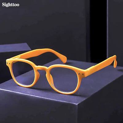 Sighttoo Reading Glasses Women Round Prescription Eyeglasses Ladies Anti Blue Decorative Glasses Computer Lenses Leesbril Dames