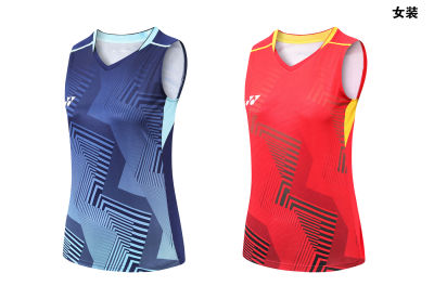 Hot Sale  Womens Badminton Vest Quick Dry and Breathable Training Competition Sports Jersey 2304B