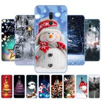 ☸✓ For xiaomi redmi 8 Case Back Phone Cover For redmi 8 Bumper hongmi 8 Silicon Soft TPU Coque winter christmas snow tree new year