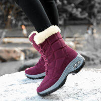 Womens Plus Size Boots Platform High Quality Keep Warm Flat Snow Boots Waterproof Comfortable Thicken Winter Shoes Women