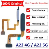 100 Original Home Button Fingerprint Touch ID Menu Return Key Recognition Sensor Scanner Flex Cable For Samsung A22 4G / A22 5G