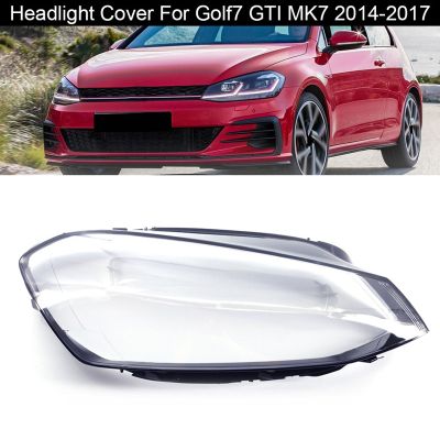 Car Headlight Cover Head Light Lamp Lens Shell Cover for Volkswagen VW Golf7 GTI MK7 2014-2017