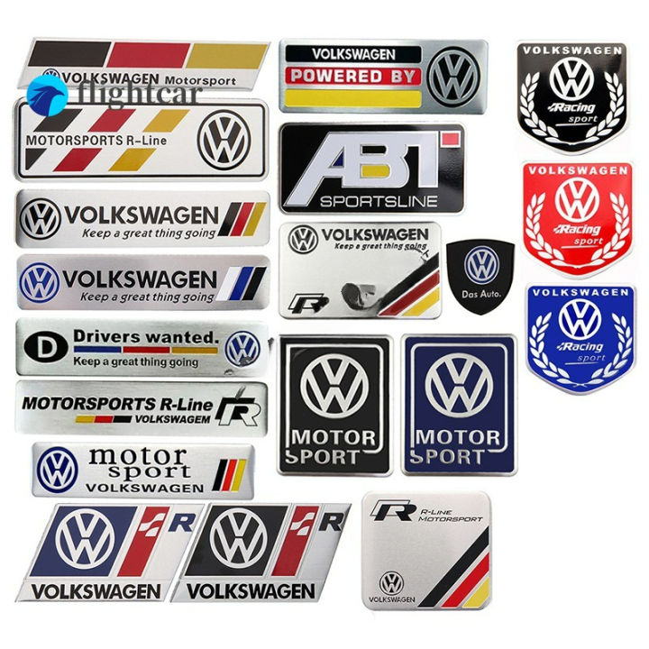 flightcar Metal Car Body Nameplate Sticker Auto Rear Emblem Badge Trunk  Scratch Blocking Decal for Volkswagen VW Passat POLO Vento Beetle