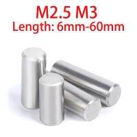 20 150Pcs 304 Stainless Steel Cylindrical Pins Locating Dowel M2.5 M3 Solid Cylinder Lock Pin 6mm 60mm Fixed Shaft Solid Rod