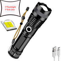 XHP70 Most Powerful Flashlight 5 Modes Usb Zoom LED Torch Rechargeable XHP50 Flash Light Use 18650 or 26650 Battery Best Camping