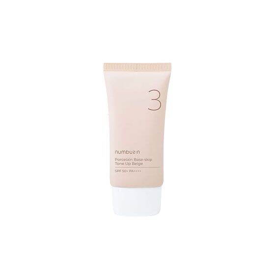 NUMBUZIN No.3 Porcelain Base-Skip Tone Up Beige SPF50+ PA++++ 50ml ...