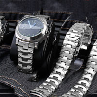 24mm Solid Fine Steel Watch with Steel Band for Pam441 111 382 Mens Watch Butterfly Buckle Accessories Free Shipping