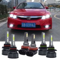 New ไฟสปอตไลท์ Led H8 ไฟตัดหมอก สําหรับ Honda Civic 2006-2015 6 ชิ้น