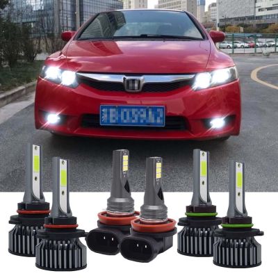 ไฟสปอตไลท์ Led H8 ไฟตัดหมอก สําหรับ Honda Civic 2006-2015 6 ชิ้น รับประกัน 10 เดือน