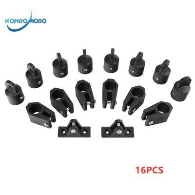 16X Universal Boat Black Nylon Fittings Hardware Set Fits 4 Bow Bimini Top Lightweight And Durable Marine Boat Yacht Accessories Accessories