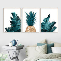 Nordic สับปะรด Plant จิตรกรรมภาพตกแต่ง Home Wall งานศิลปะสำหรับตกแต่ง PosterNordic สับปะรดพิมพ์ผักน้ำมันผ้าใบตกแต่งบ้านภาพวาด Core