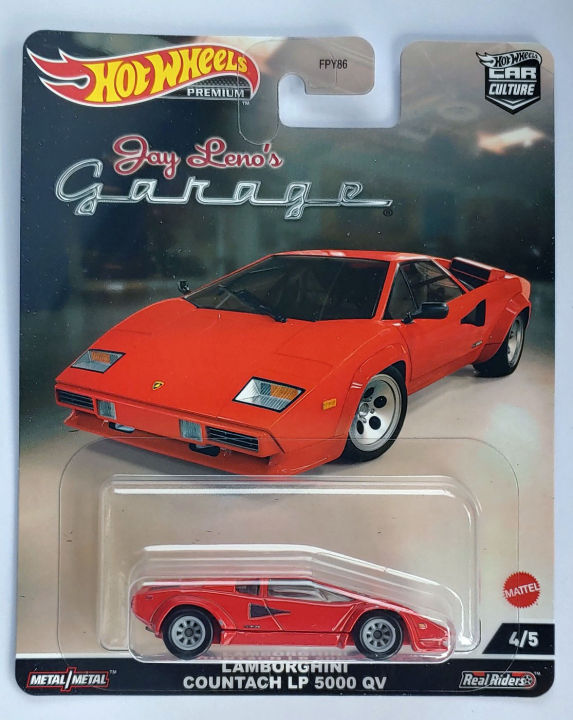 Xe mô hình Hot Wheels Lamborghini countach LP 5000 QV Jay Leno'S garage |  