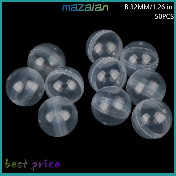 mazalan-50pcs-clear-แคปซูลของเล่นแปลกใจลูกภาชนะเล็กๆทำให้รูปแบบ