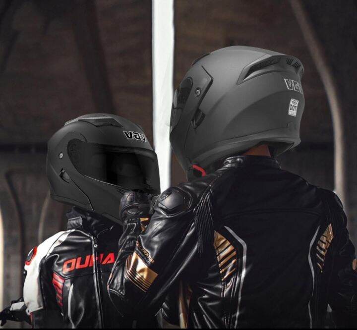 Motorcycle Helmet With Inner Sun Visor Full Face Adult Helmet Double