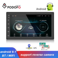 Podofo Android 9.1 Car Radio GPS Bluetooth MP5 Multimedia player 2 Din 7 FM WIFI Auto Audio Universal Backup Monitor Autoradio