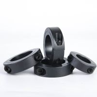 Fixed ring separate type 45 steel stopper clamp bearing sleeve shaft positioning 6 8 10 stop ring black iron Q235