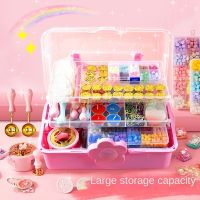 Large Capacity 3 Layer Storage Box Portable Multifunctional Scrapbook Stamp Storage Case Hairpin Organizer Nail Art Jewelry Box