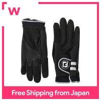 FootJoy ถุงมือกอล์ฟ22 Weather Grip,สีดำ/เทา M (23 ~ 24ซม.)