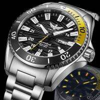 YELANG New Eco-Drive Men Watch T100 Self Luminous Japan TOP Movement Waterproof 300m Sapphire Mirror Diving Military Sport V1213