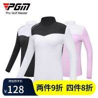 ▪✣ PGM golf clothing womens autumn and winter new long-sleeved T-shirt 2023 fashion clothes slimming high elastic tops womens clothing