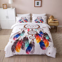 Chic Duvet Cover Set Dreamcatcher Design Women Girls Home Bedding Comforter Cover with Pillowcase Twin Queen King Size White