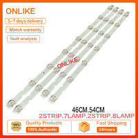 4Pcs สำหรับ TCL 55L680 Light Strip D55A730U D55A360 55F6 Light Strip 55D6 55HR330M08A2 V2