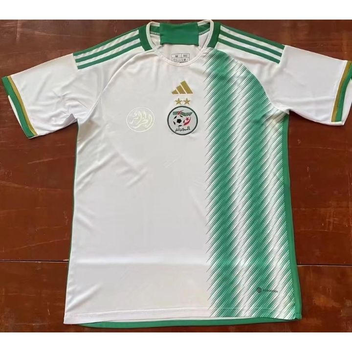 เสื้อกีฬาแขนสั้น-ลายทีมชาติฟุตบอล-algeria-world-cup-2022-ไซซ์-s-xxl-aaa