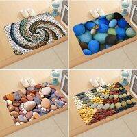 Doormat Anti-slip Pebble Print Bedroon Floor Entrance 40x60cm DD-0131