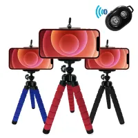 Mobile Holder Flexible Octopus Tripod Bracket for Phone Selfie Stand Monopod Support Photo Remote Control