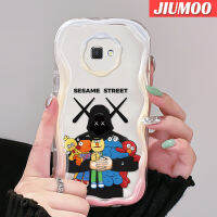 JIUMOO เคส J2นิ่มลายการ์ตูน Sesame Street,J7ปลอกสำหรับ Samsung Prime 2เคสมือถือกันกระแทกแบบใสเนื้อครีมกรอบซิลิกาเจลโปร่งใสลายกล้องถ่ายรูปเก๋ไก๋