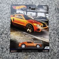 Hotwheels Custom Ford Mustang สีส้ม ล้อยาง