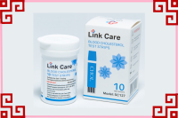 Link Care เครื่อง 4-in-1 แผ่นตรวจคอเลสเตอรอล Cholesterol (10 ชิ้น)