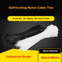 Self Locking Nylon Cable Tie 8*200/250/300/350/400/500 10*500 สีดำสีขาว Wrap Zip Ties สายรัดพลาสติกผูกสายรัดคงที่-Shumue