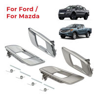 Car Door Inner Handle Silver and Chrome For Ford Pickup Ranger Mazda Bt50 2012-2019 Ford Everest 2015-2019 Car Interior Parts