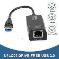 ไดรฟ์ภายนอกฟรี USB 3.0 LAN USB เป็น RJ45 NicRTL8153ชิปอัพเกรดการเชื่อมต่อเครือข่ายความเร็ว100เมตรการ์ดเครือข่ายอะแดปเตอร์อุปกรณ์คอมพิวเตอร์