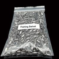 New Hot 50PCS Fishing Barrel Bearing Rolling Swivel Solid Ring Fishing Tackle Accessories Fish Tool Pesca Snap Link Peche Accessories