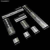 ✎▩ 1/2/6pcs Mini Lengthened Durable Clear Transparent Acrylic Plastic Hinge Display Furniture Cabinet Door Window Music Box 8 Size