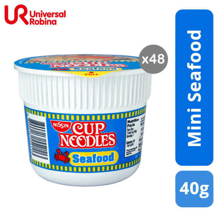 Nissin Cup Noodles Mini Seafood 40g 1 Box (48 pieces) by URC