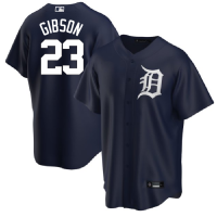 เบสบอลหลีกอเมริกันดีทรอยต์ไทเกอร์สดีทรอยต์ไทเกอร์ส23 Kirk Gibson ชุดเจอร์ซีย์เล่นกีฬา